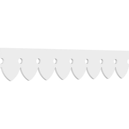 Ekena Millwork Martin Architectural Grade PVC Running Trim, 8"H x 5/8"P x 48"L RUNP08X0625X48MRT